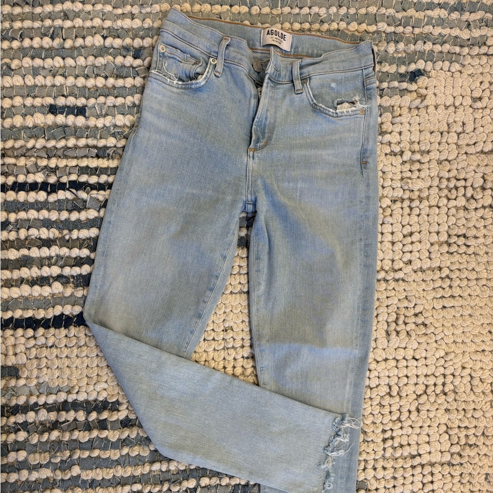 Agolde light blue skinny jeans size 25